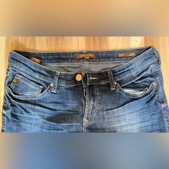 Dear John Cropped Straight Leg Jeans, Size 26 - Picture 2 of 4